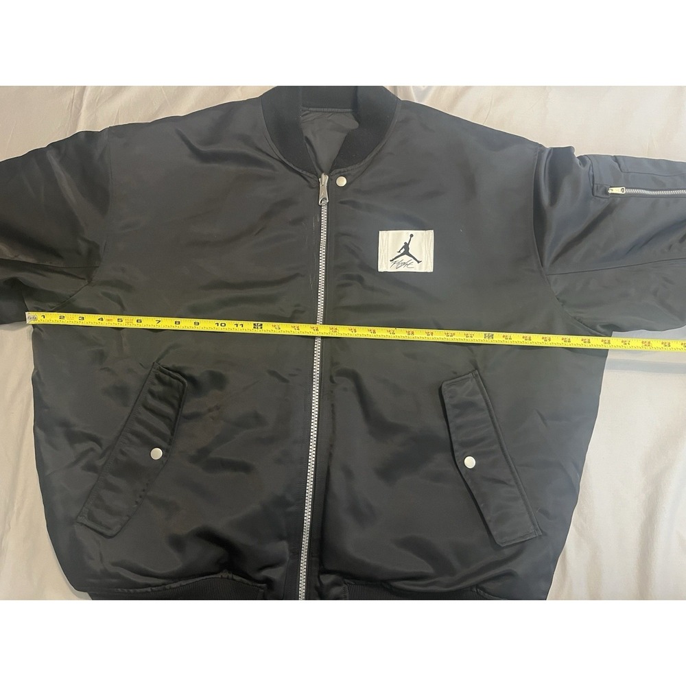 Air Jordan Reversible Varsity Jacket Black Coat Puffy 2XL DQ7344-010 - Picture 9 of 16